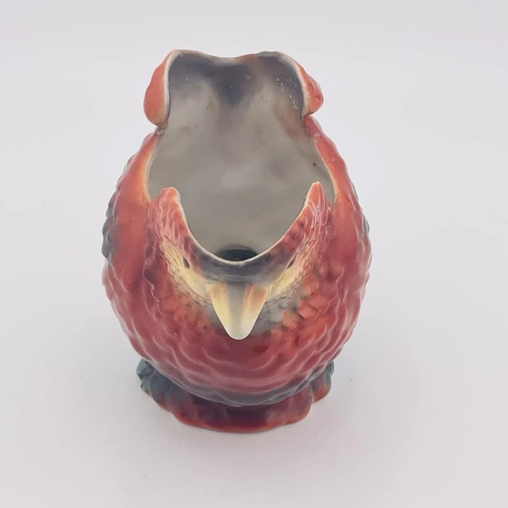 Antique‎ Royal Bayreuth Porcelain Figural Parrot Creamer Cream Jug Pitcher